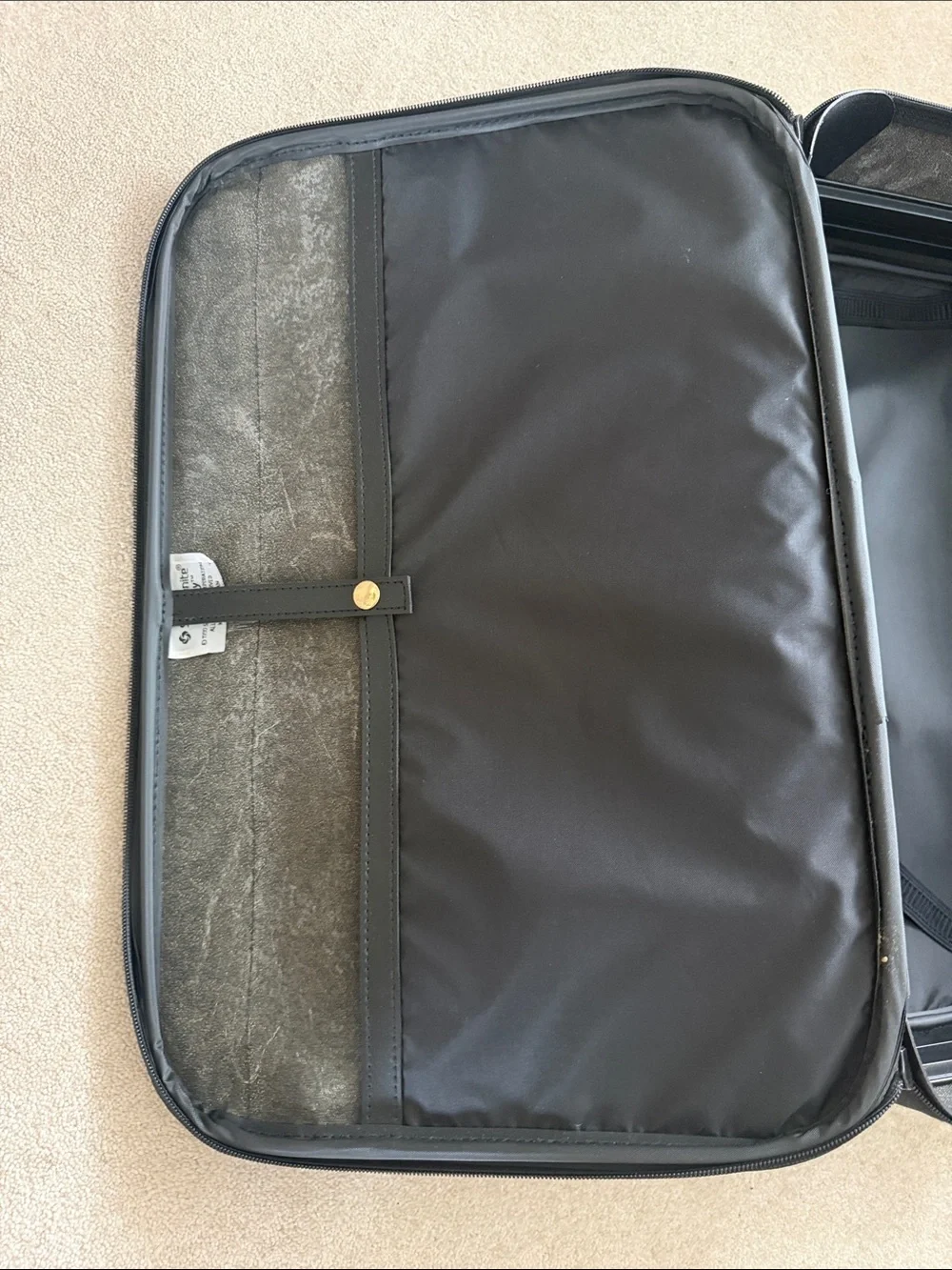 Samsonite Black Laptop Briefcase with Teal Trim